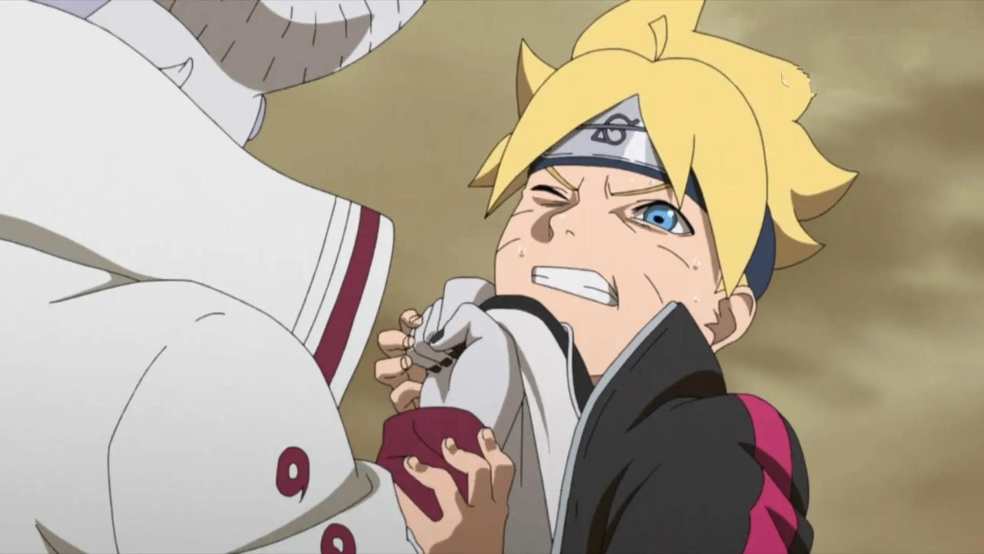 博人传:博人被大筒木一式弄断手臂,鸣人开启重粒子模式,太帅气