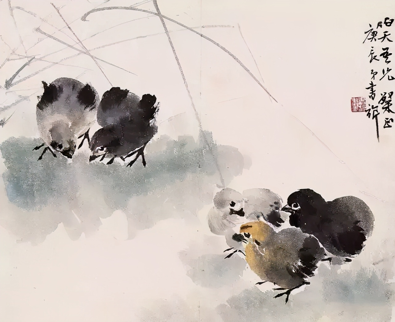 名家画小鸡,你看谁的最可爱?