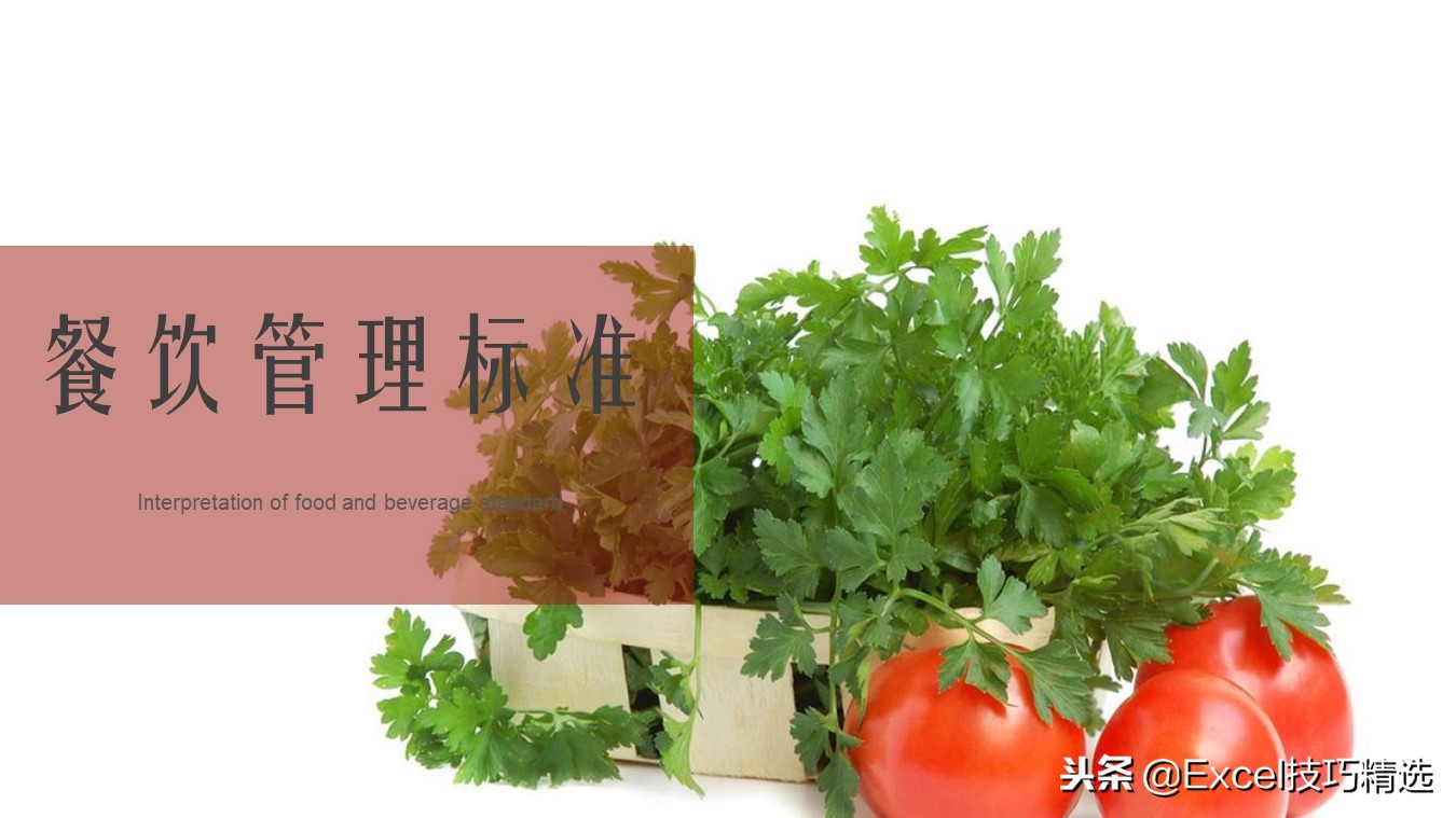 某餐饮连锁店管理标准培训课件，共25页PPT，含采购 卫生 运营