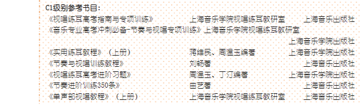 收藏｜考题原型大公开！十一大音乐学院各专业参考书目汇总