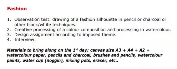 全球顶级服装院校Deadline&作品集格式一览