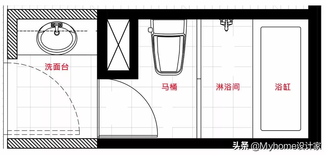 4㎡分离式卫生间的10种布局，二三四分离，好用到哭