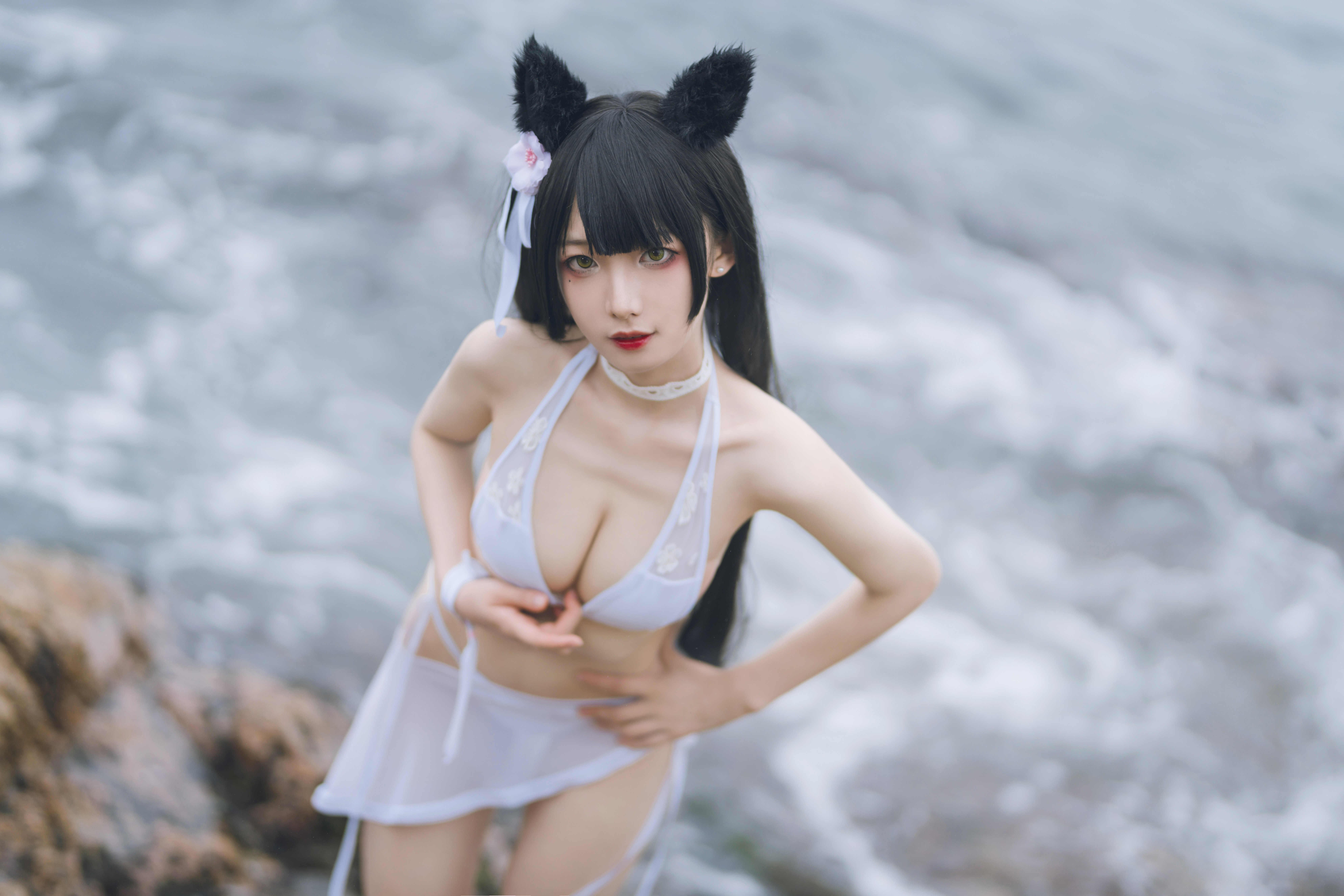 网络红人也Coser@封疆疆v 爱宕泳装[14P-130MB]