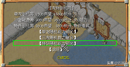 石器时代石器水箭龟宠物攻略