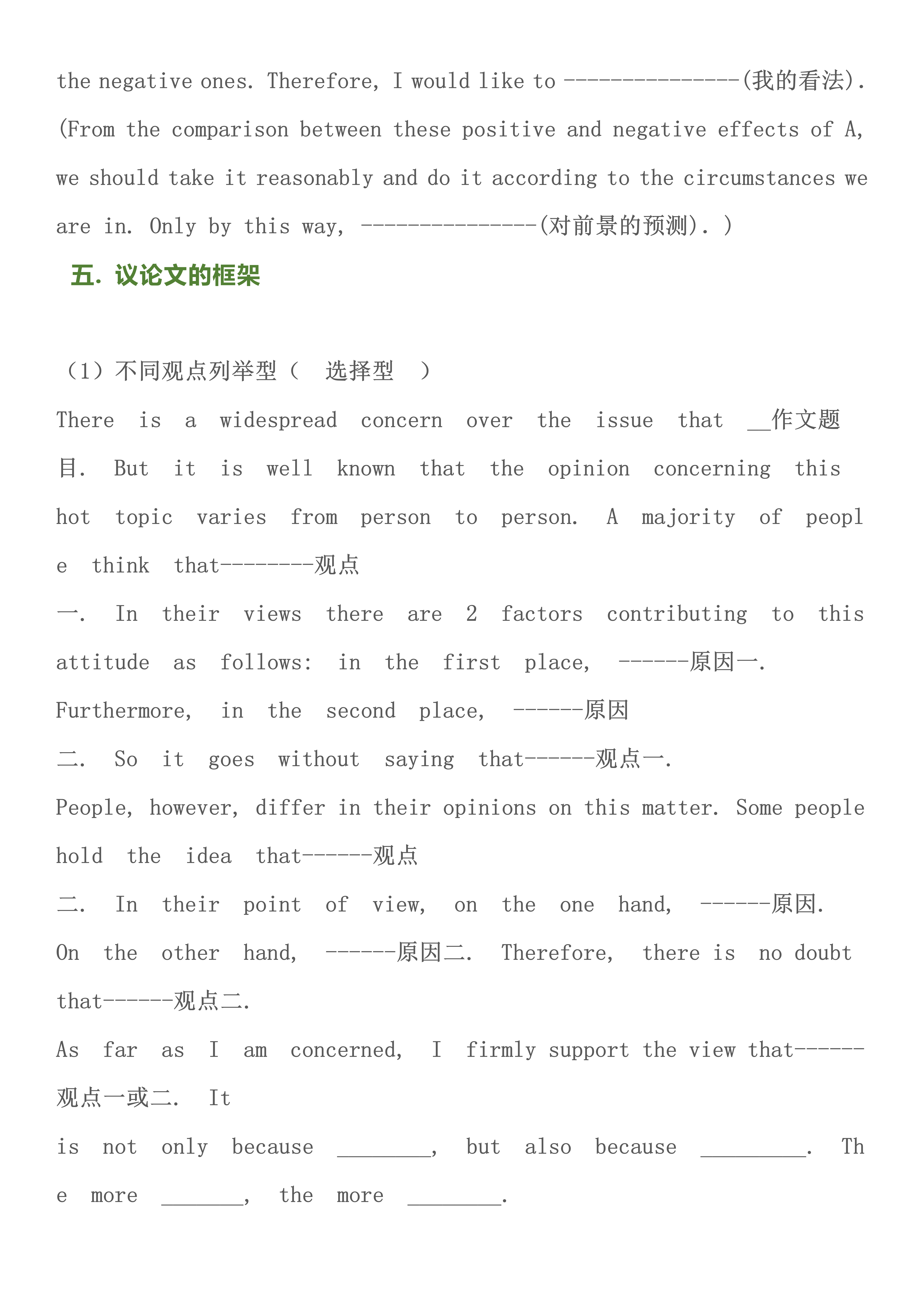 高考英语｜满分作文模板+70个万能句型！低于120分都要背