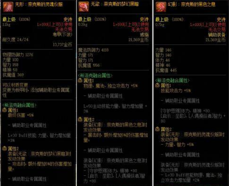 DNF希洛克装备融合细解，套装多达5套！毕业远比想象中难
