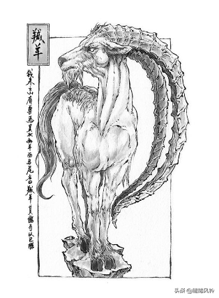 古代神兽大全介绍(《山海经》75种神兽图片大全集，造型各异，上古神话典籍详细描述)