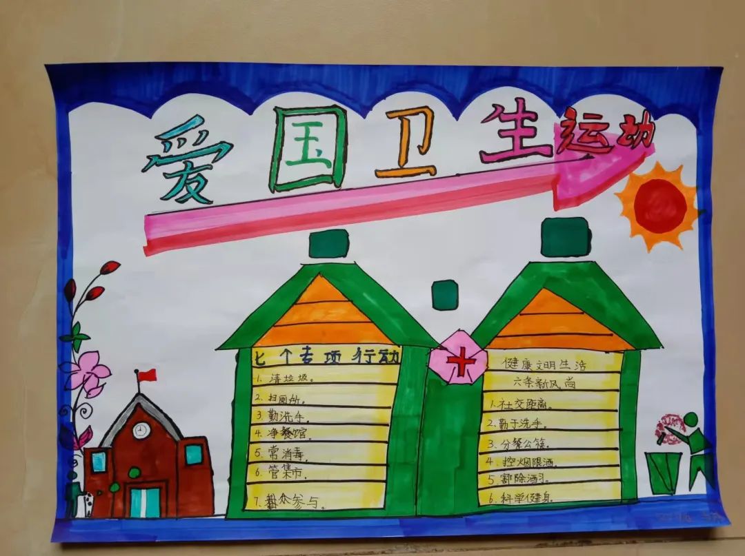 巩卫创文|争做文明小卫士,这些爱卫黑板报,手抄报生动,形象!