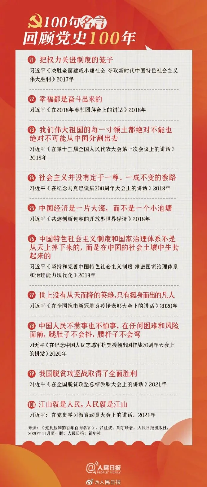 党史学习写作中必备的“金句”与历史名言！