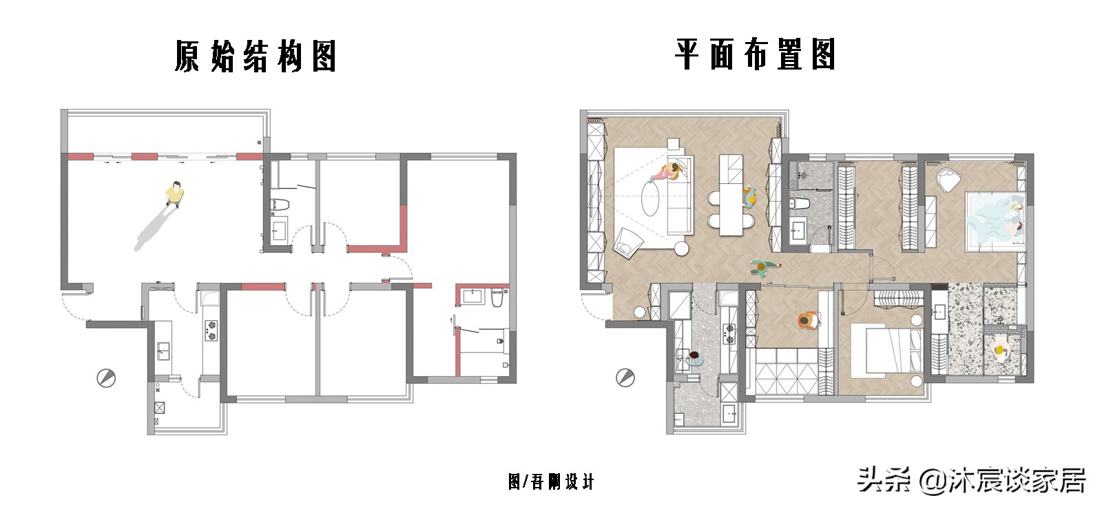不甘精装房的千篇一律，花几个月改造，复古摩登的新家美好又治愈