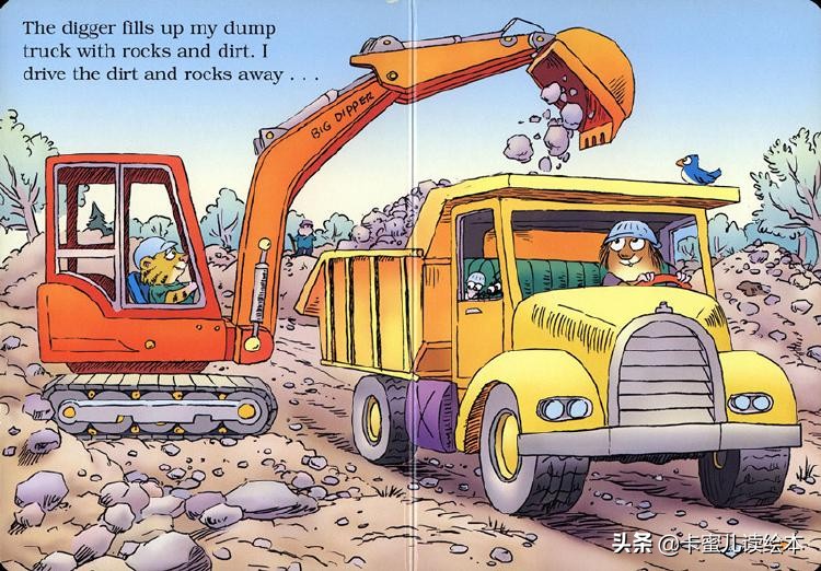 英文有声绘本《Just a dump truck》一辆翻斗车
