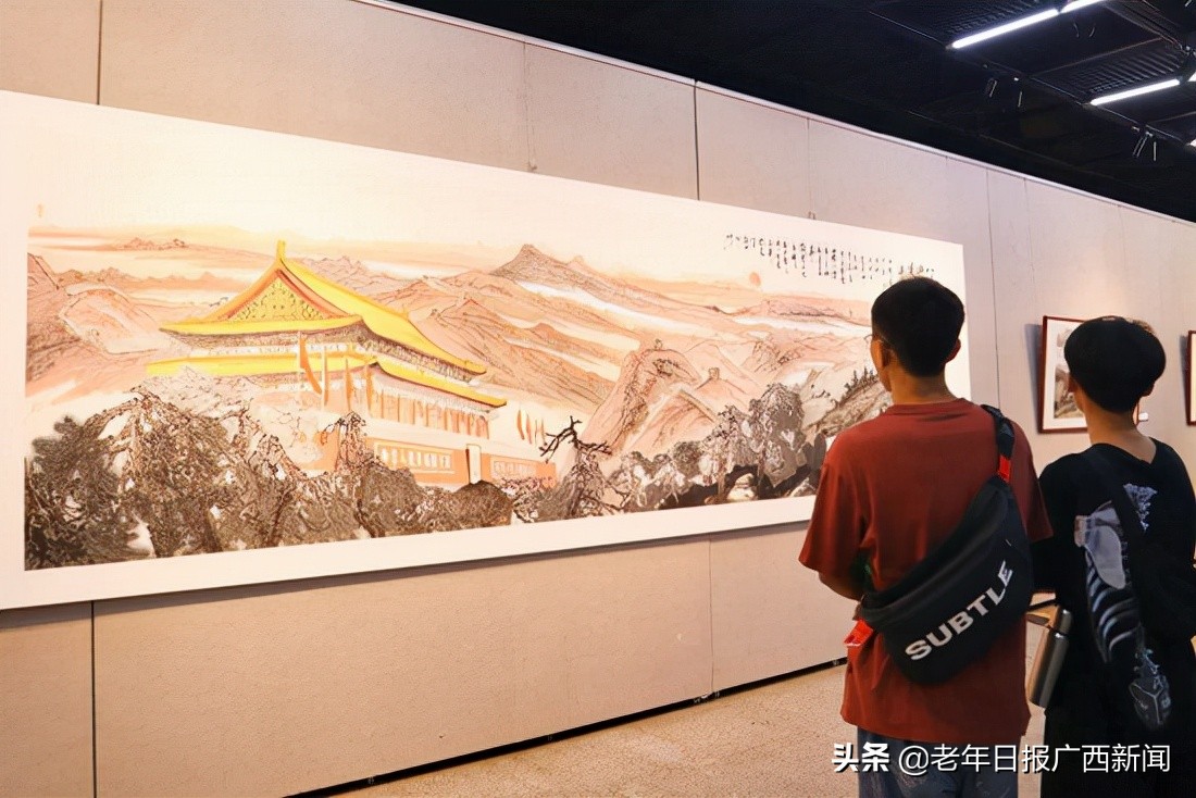 “庆祝中国共产党建党100周年•风展红旗—冯凤举画展”隆重开幕
