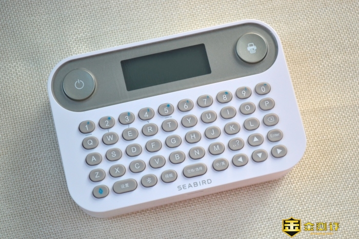 「金测评」海鸟贴纸打印机P1-2B 蓝牙按键版：整理收纳办公小助手