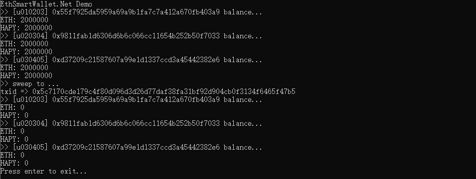 以太坊智能钱包.NET开发包