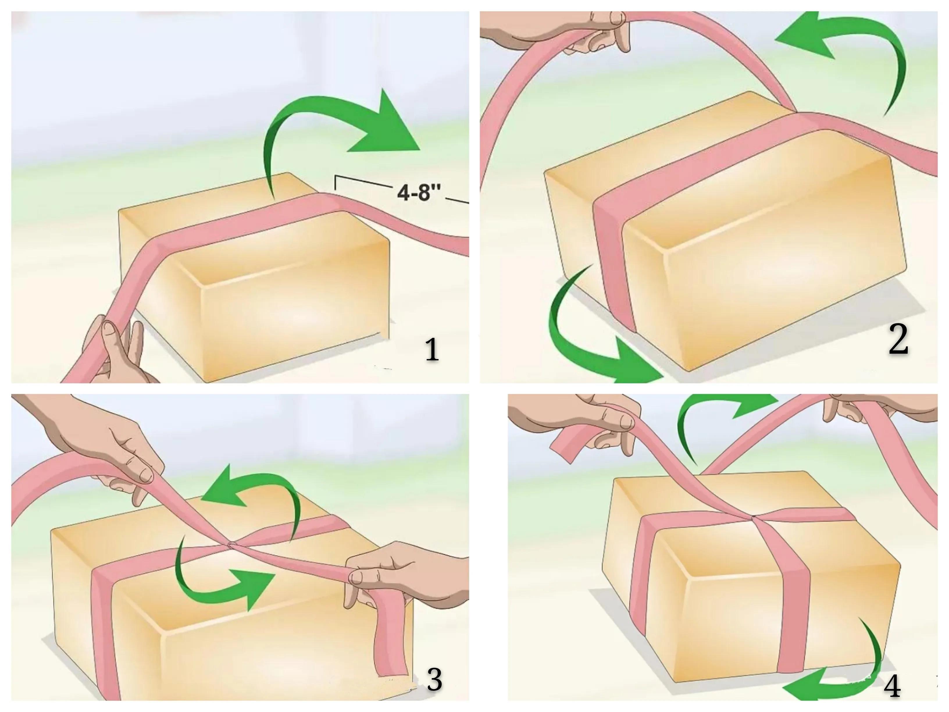 花艺培训｜花艺蝴蝶结—礼盒蝴蝶结系法