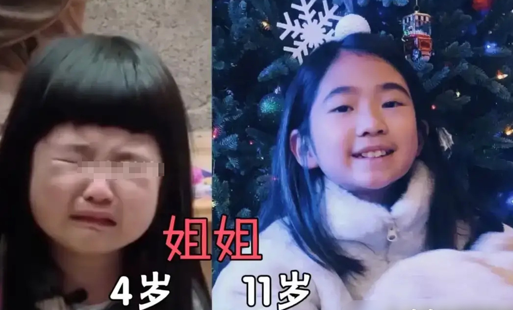《爸爸去哪儿》中8名女儿成长对比照，差别明显，你能认出吗