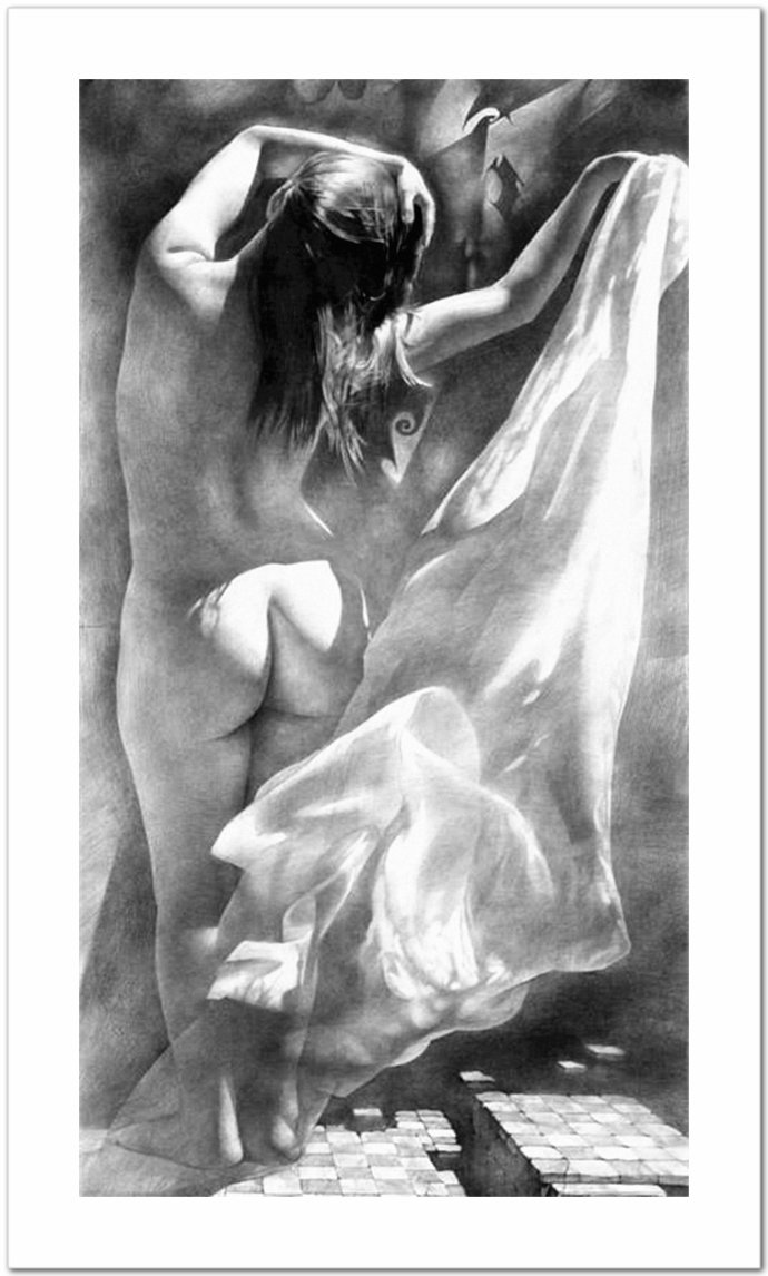 超美素描 -- 乌克兰画家丹尼斯铅笔画