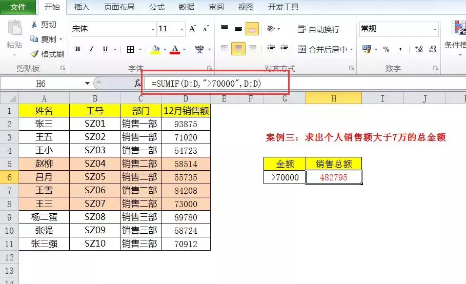 学会Sumif全部7个操作，让你的数据求和变得更高效