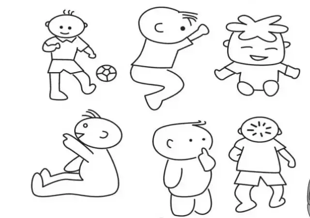 简笔画|人物简笔画大全,简单好画,一学就会,快为宝宝收藏!