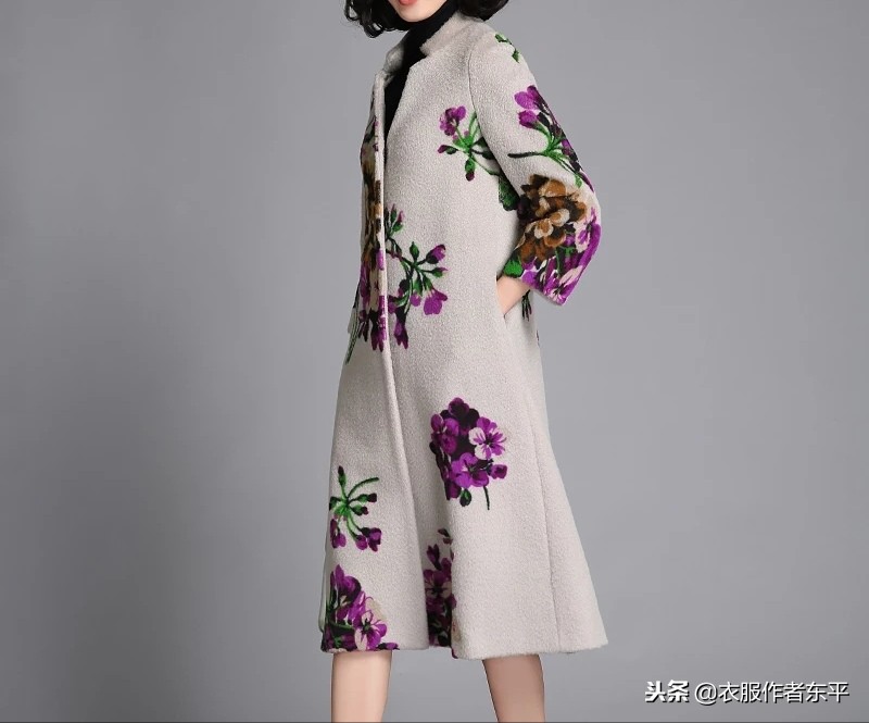 给妈妈做一件长款加厚的羊毛呢大衣，选这样的花型优雅又大气