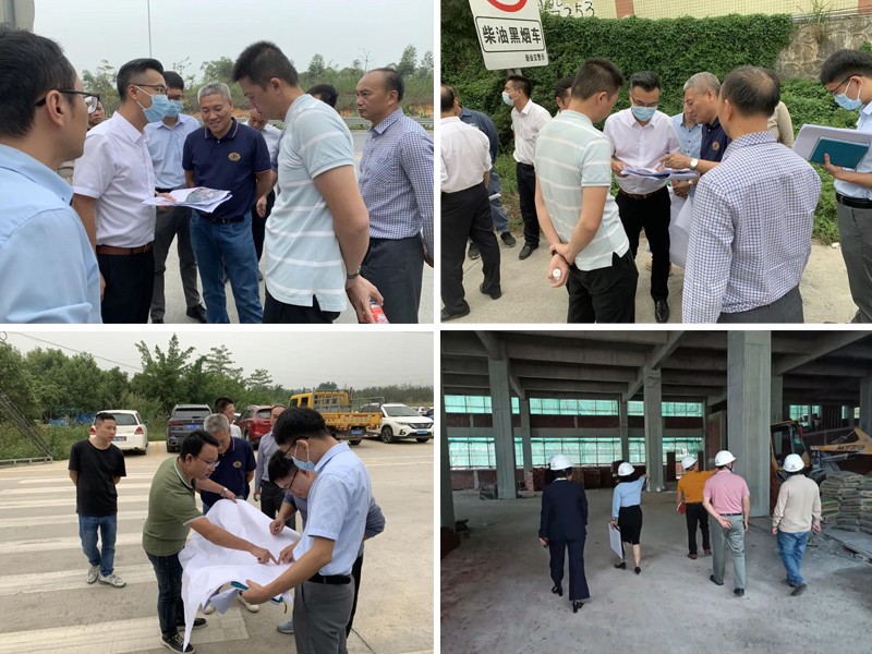 大泽镇政府领导赴新州美谷调研基础设施建设情况