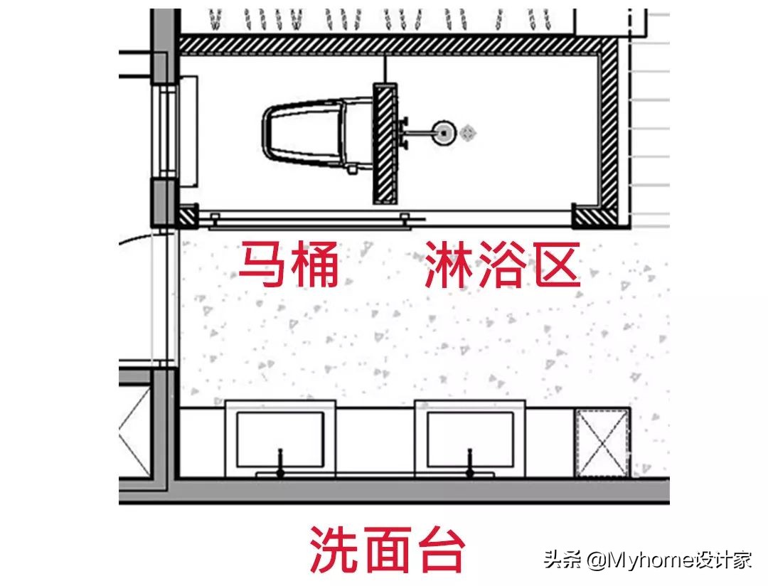 4㎡分离式卫生间的10种布局，二三四分离，好用到哭