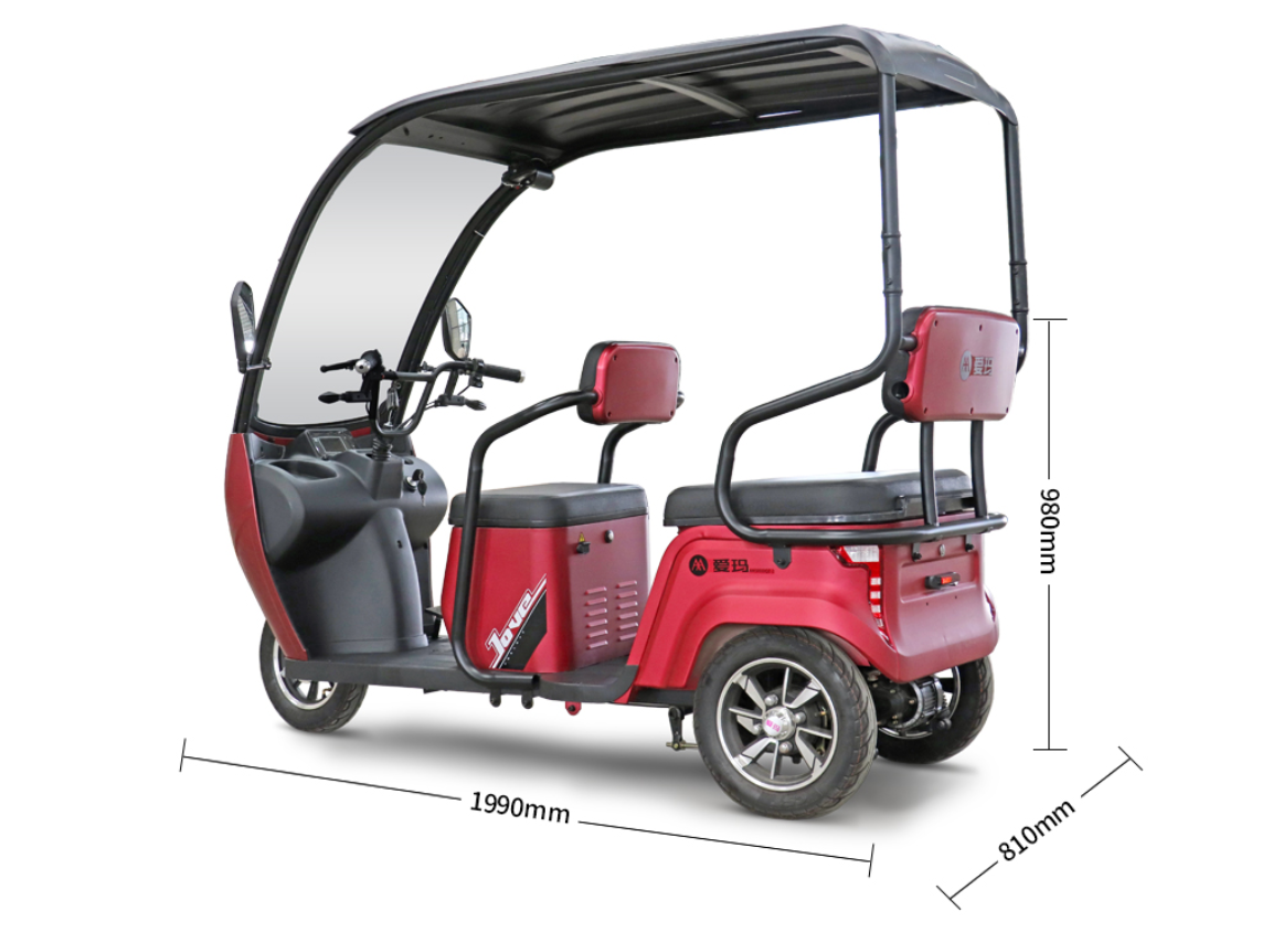 带棚电动三轮车价格及图片(老年人代步首选) - 赤虎壹号