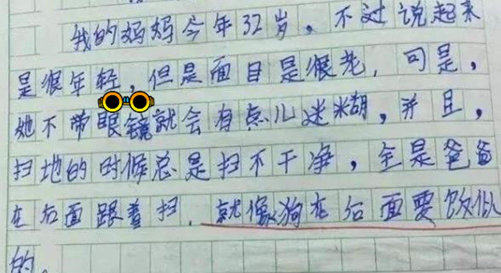 小学生作文《小时候》火了，看完爸爸杀鸡，娃挨了几巴掌也不洗澡