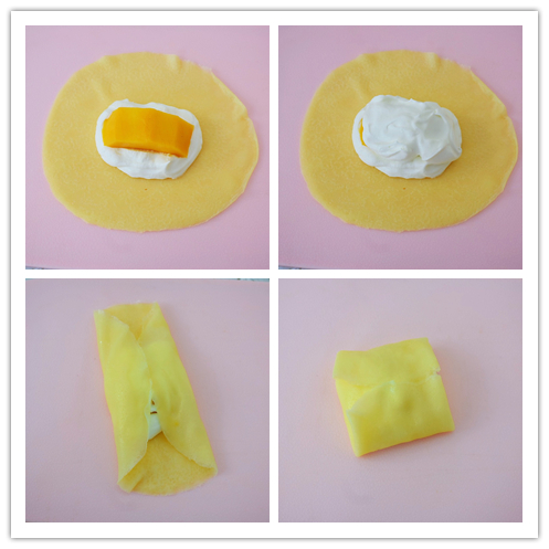 网红店60多一小片的千层蛋糕，有不粘锅和一个爱动的小朋友就能做