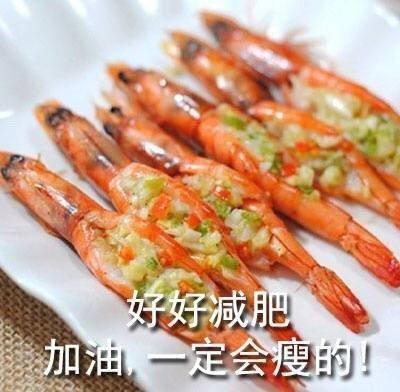 美食减肥表情包合集｜好好减肥，加油，一定会瘦的