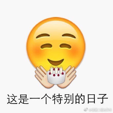 emoji表情祝福生日快乐表情包