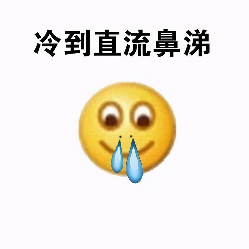 表情包冬天好冷 冷到冻成冰棍