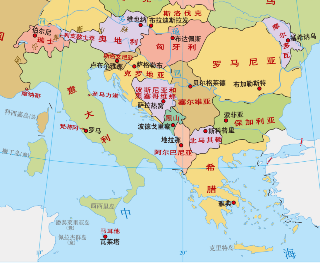 意大利在哪个洲地图意大利在世界地图上的位置