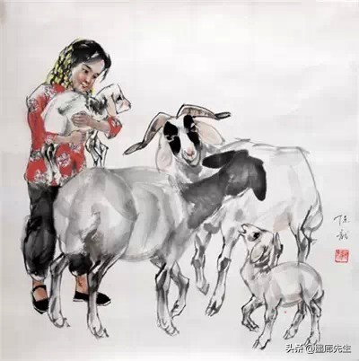 精选100幅画羊美图供大家学习收藏