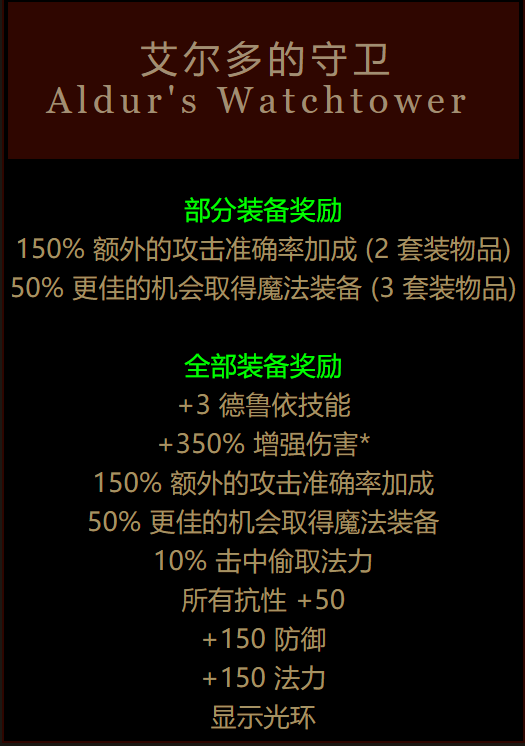 暗黑2最顶级的绿色套装(暗黑2绿色套装一览)