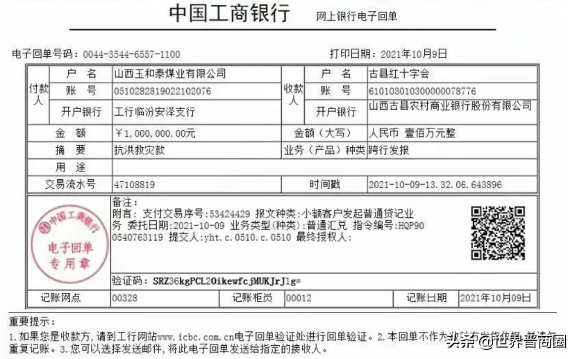 全球援晋抗洪超3.2亿：潞宝1000万，汾酒3000万，四大网络巨头2亿