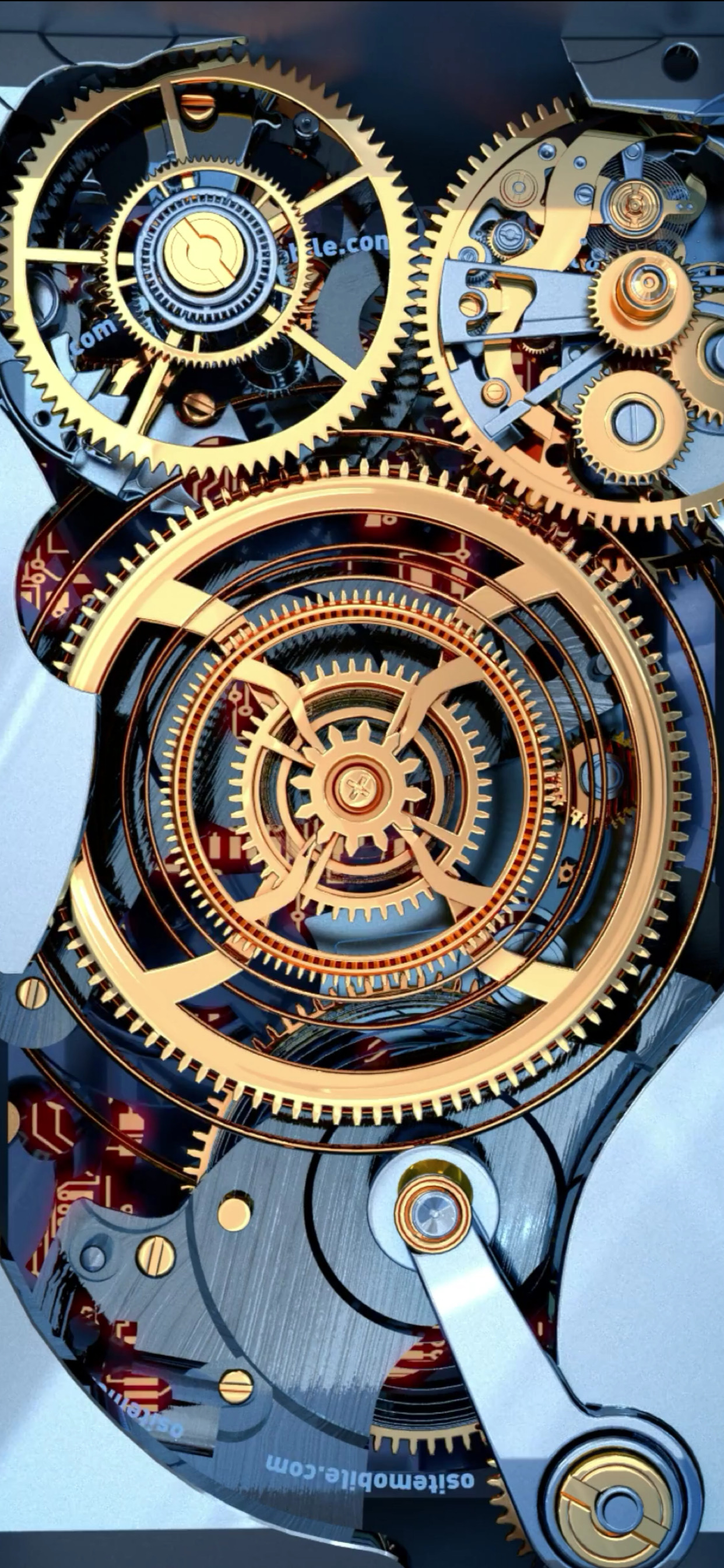 3d立体透视感动态壁纸,超级喜欢这组齿轮动态壁纸,高清全面屏.