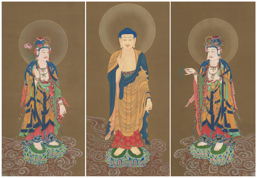 西方三圣 【阿弥陀三尊】西方三圣像