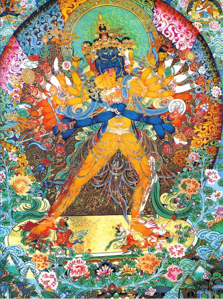 时轮金刚像清代时轮金刚是藏传佛教密宗中主要观想修习的本尊之一