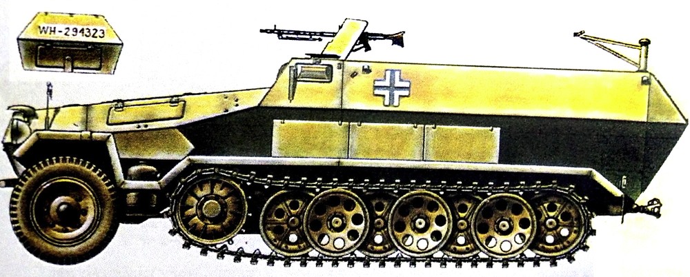二战德国半履带装甲车之251/1型半履带装甲运兵车（二）
