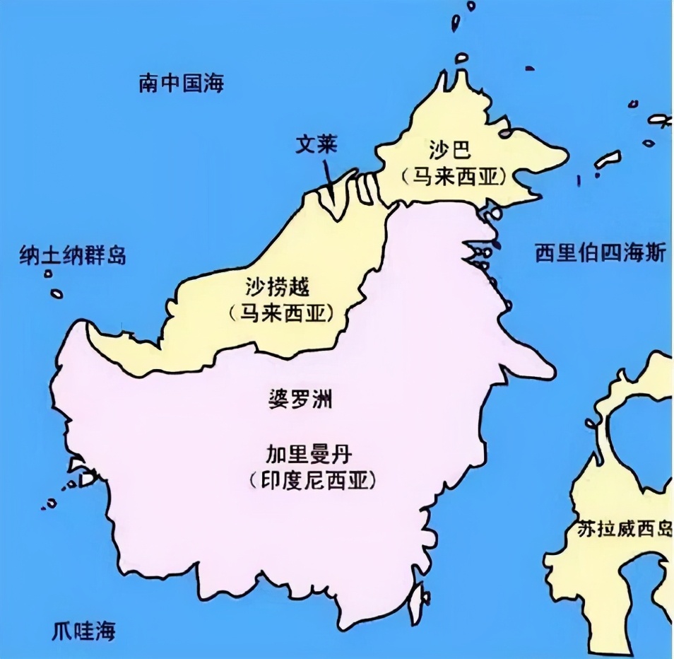 文莱全名文莱达鲁萨兰国,位于马来西亚沙拉越州和沙巴州之间,人口46万