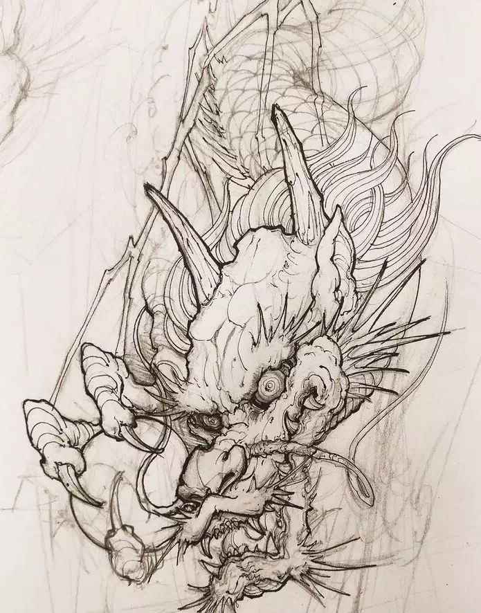 传统纹身图案寓意第十集:龙(下)