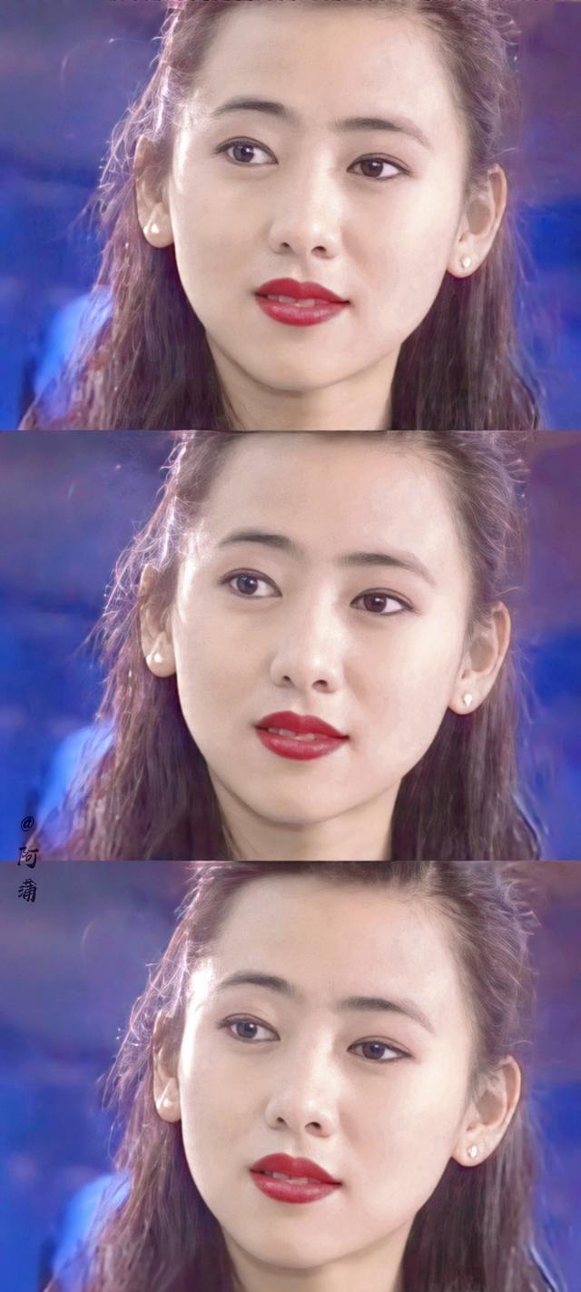 年轻时的翁虹，美貌倾城，仿佛人间尤物