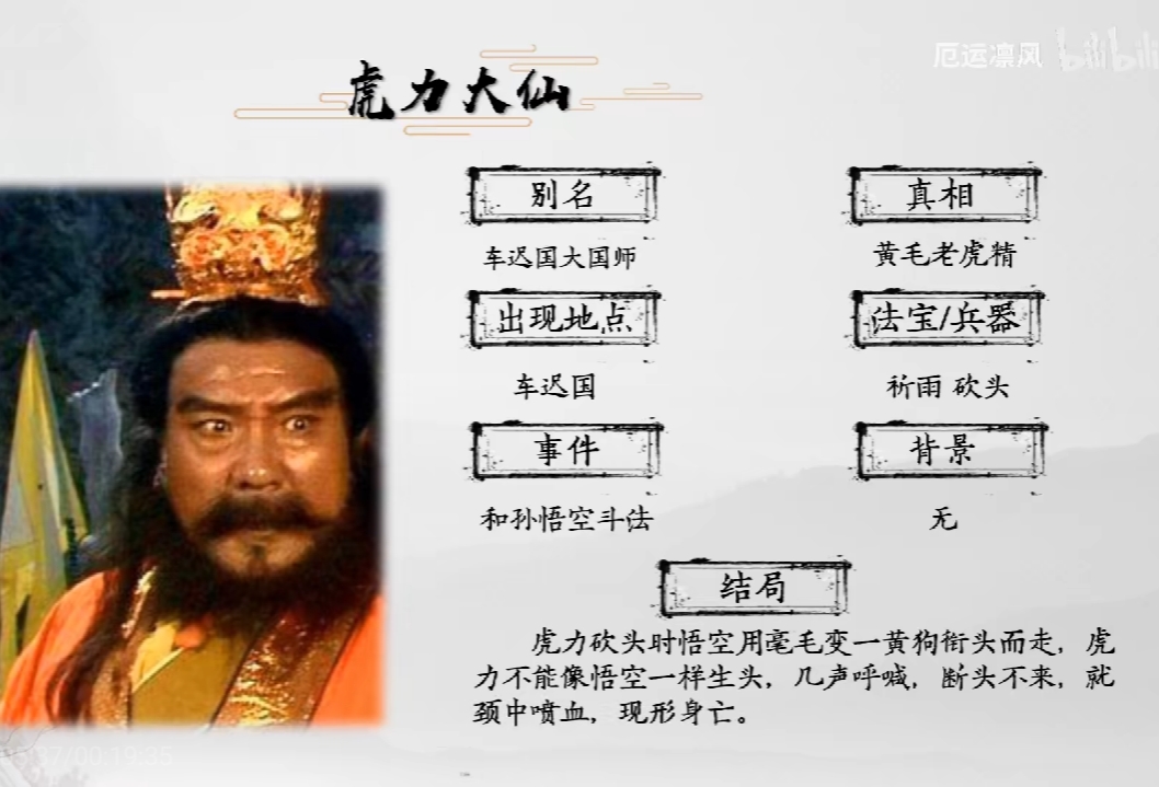 西游记妖怪全介绍