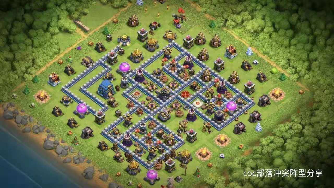 COC：部落冲突12本战阵链接分享