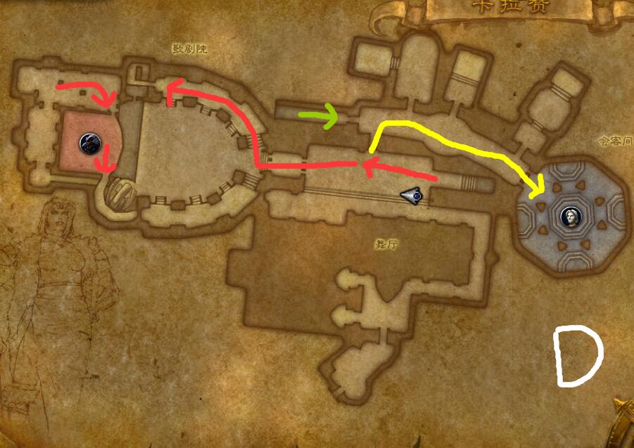 魔兽世界卡拉赞路线图(魔兽世界70级卡拉赞攻略)