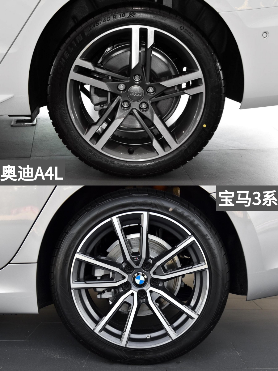 起步2.0T的BBA，论实力看这两款，奥迪A4LVS宝马3系