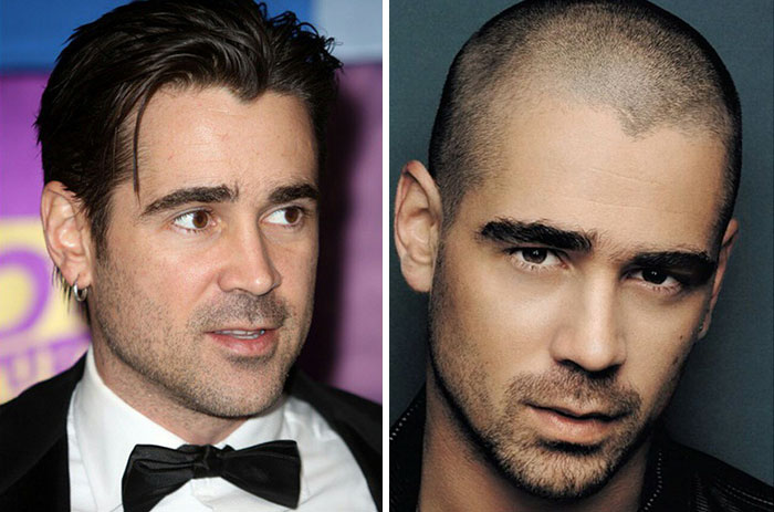 40张好莱坞明星的光头照，谁剃光头更帅呢？