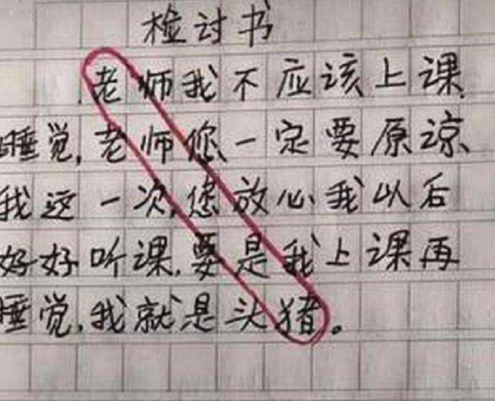 学生“藏头诗”检讨书走红，字里行间看似诚恳，实则暗藏玄机