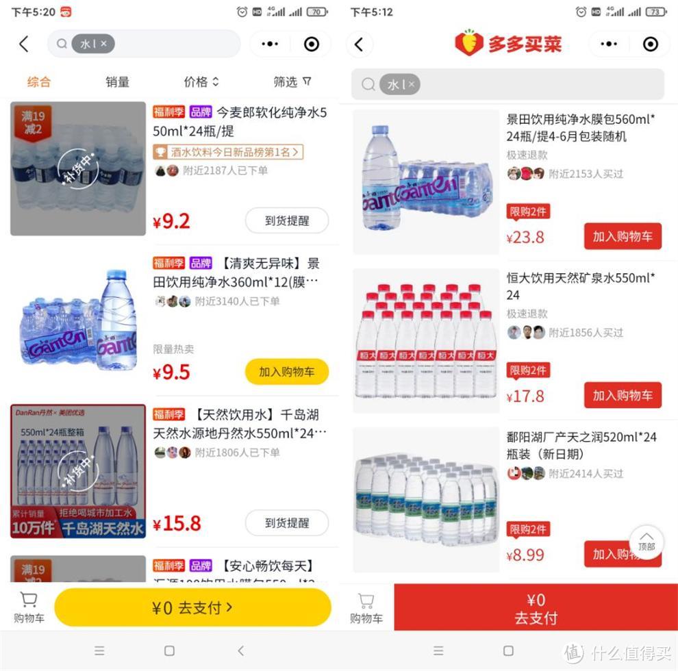 無需運費！9大品牌純凈水&礦泉水社區團購價格橫評